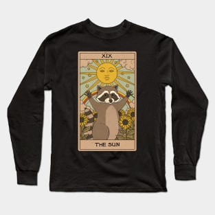 The Sun - Raccoons Tarot Long Sleeve T-Shirt